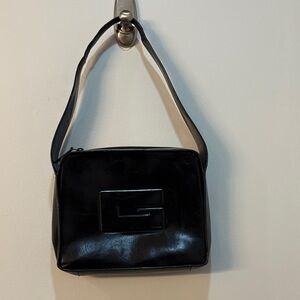Gucci Black Vintage G logo Square Shoulder bag